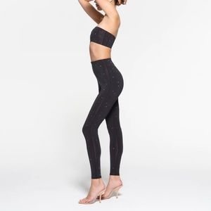 Jelly Sheer High-Waisted Leggings - Onyx - M Skims x Swarovski NEW NWT NWB